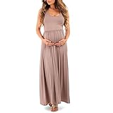 Product Image of the Women's Ruched Sleeveless Maternity Dress in Regular and Plus Sizes - Made in...