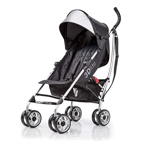 Product Image of the Summer Infant 3Dlite Convenience Stroller, Black – Lightweight, with Aluminum...