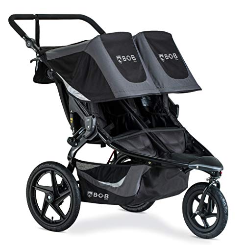 Product Image of the BOB Gear Revolution Flex 3.0 Duallie Double Jogging Stroller, Graphite Black