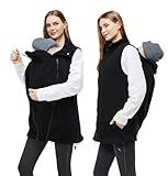 Product Image of the MaisMa Women's Fleece Zip Up Maternity Kangaroo Baby Carrier Hoodie for Baby and...