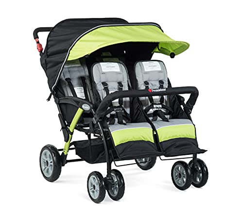 Product Image of the Foundations Sport Quad 4-Seat Folding Stroller with Oversized UV Blocking...