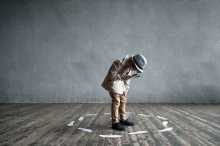 Little Boy dressed as a spy