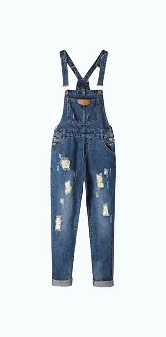 Product Image of the AvaCostume Ripped Denim Overalls