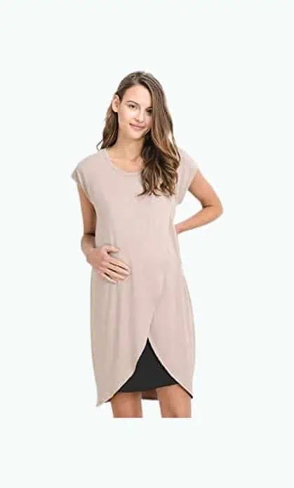 Product Image of the Hello Miz Asymmetrical Nursing Dress