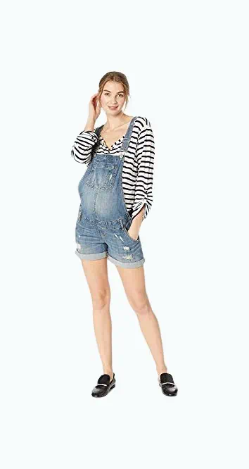 Product Image of the Motherhood Maternity Denim Shortalls 